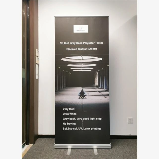 Lay Flat Polyester Display Banner Tessili